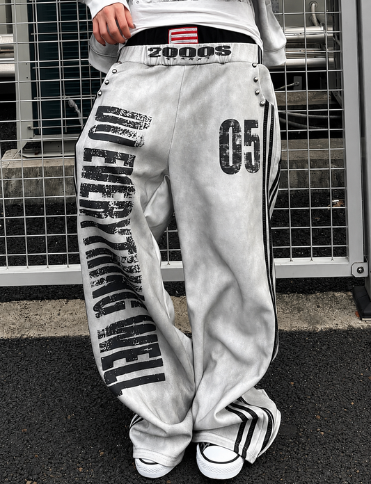 Vintage Washed Wide Sweatpants