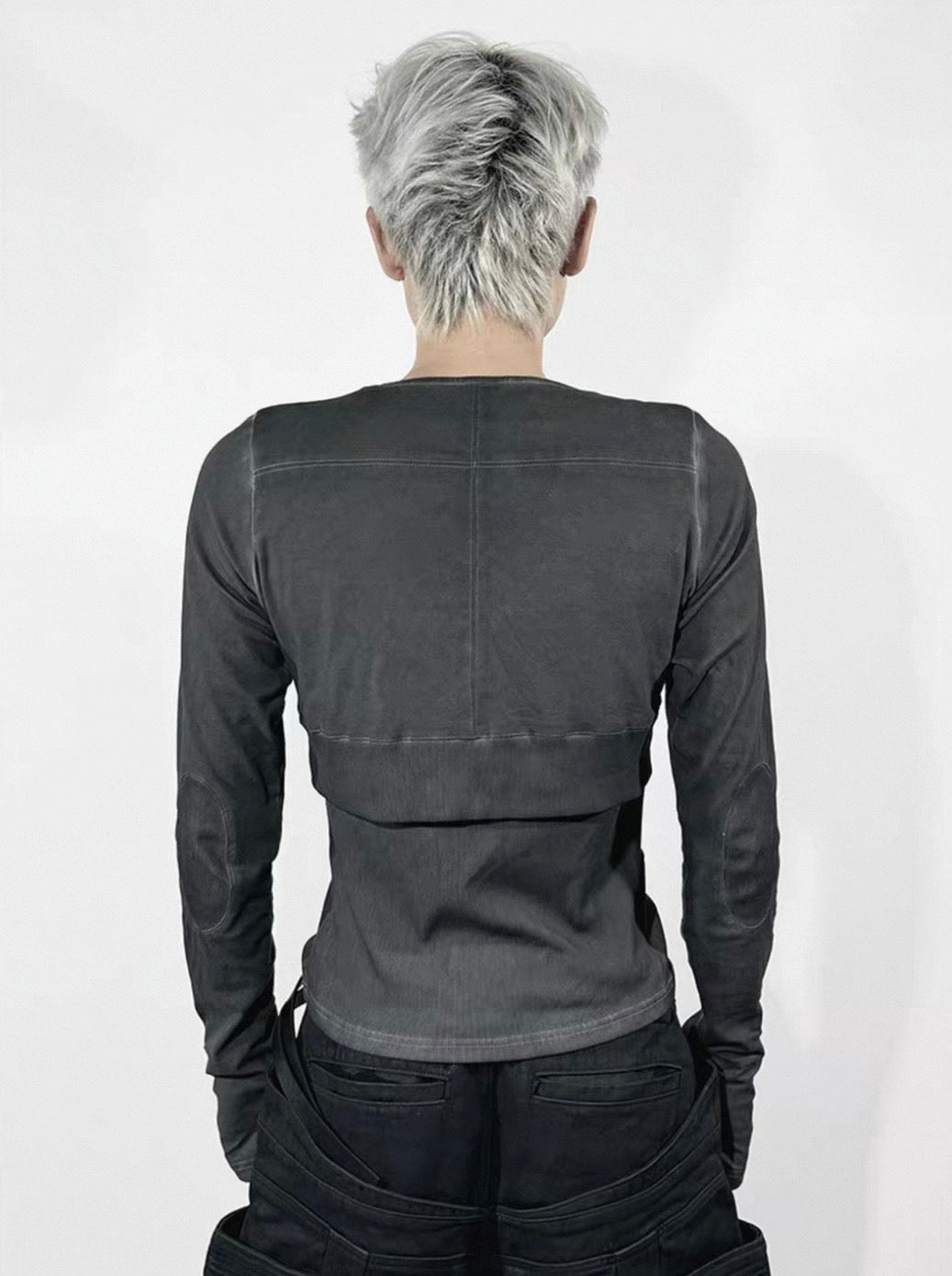 ATANOTHINGNESS High Waist Long Cut and Sewn