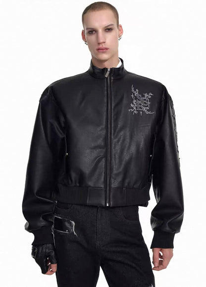 STARTEXCEEDEND Cropped Studded Jacket