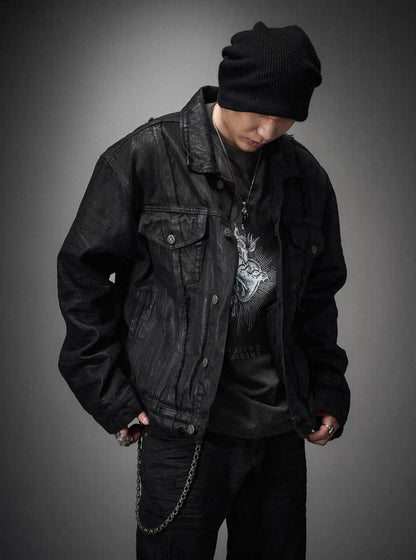 EODUP Wax Denim Jacket