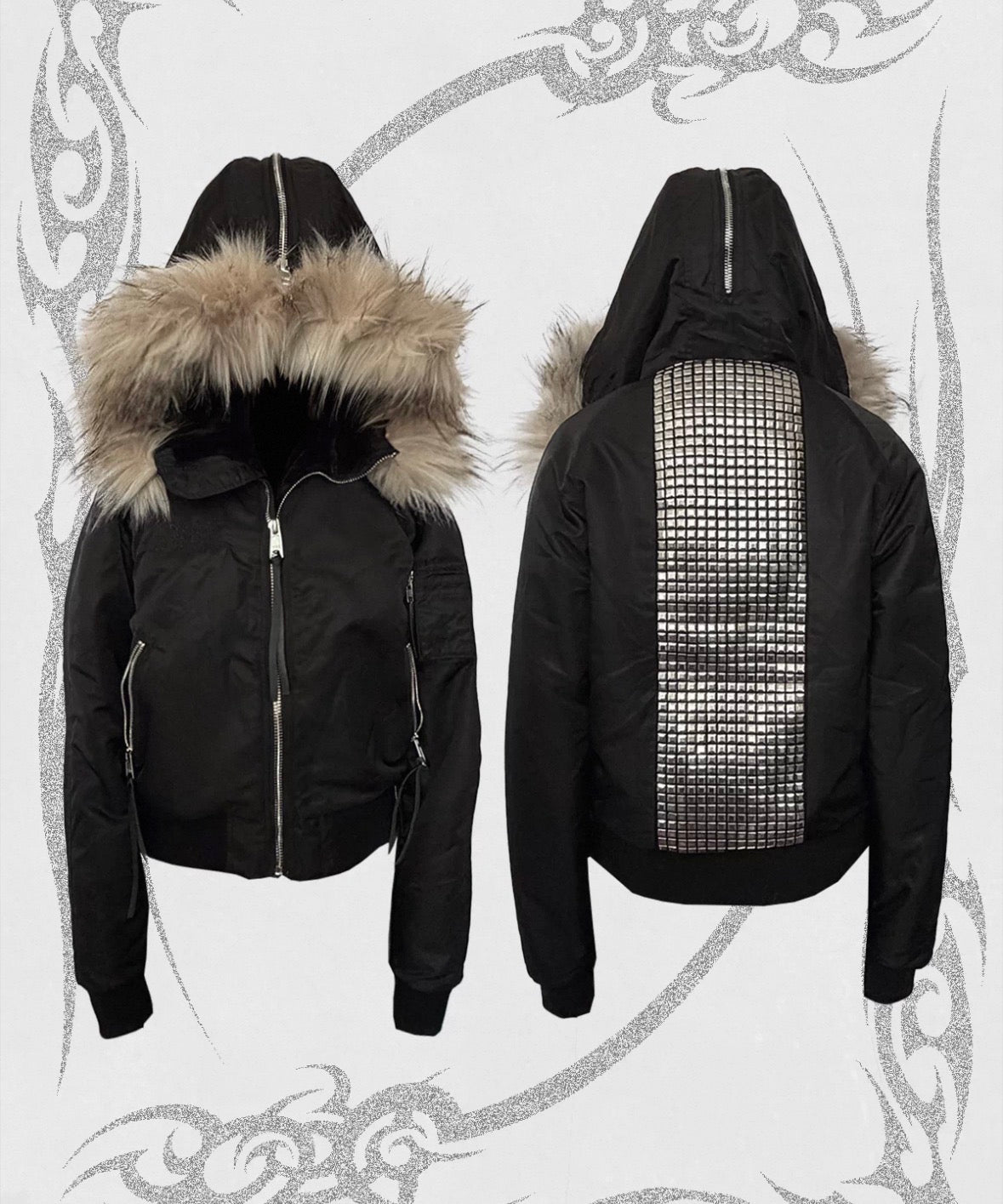 UCAN'TBELIKEME Studs Far Jacket