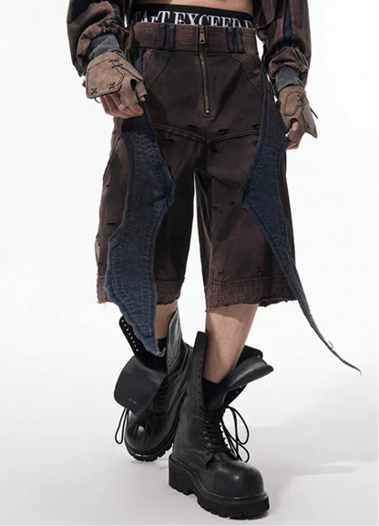 STARTEXCEEDEND Grunge Half pants