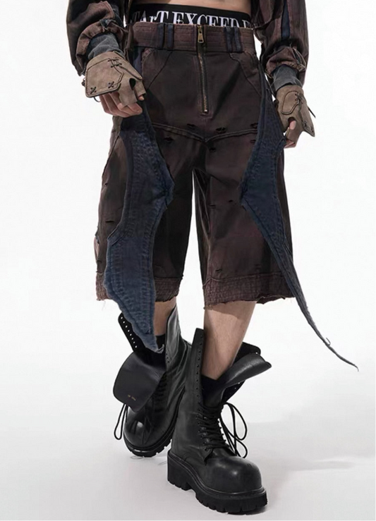 STARTEXCEEDEND Grunge Half pants