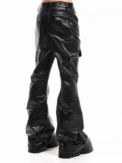 SCD CROWD PU Leather Slim Fit Pants