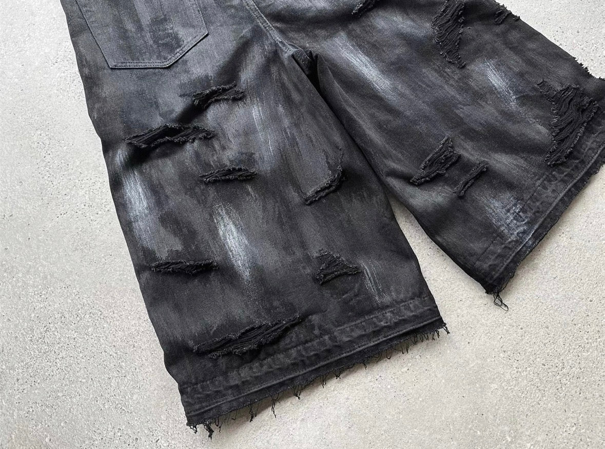 EVI GAZER Black half pants
