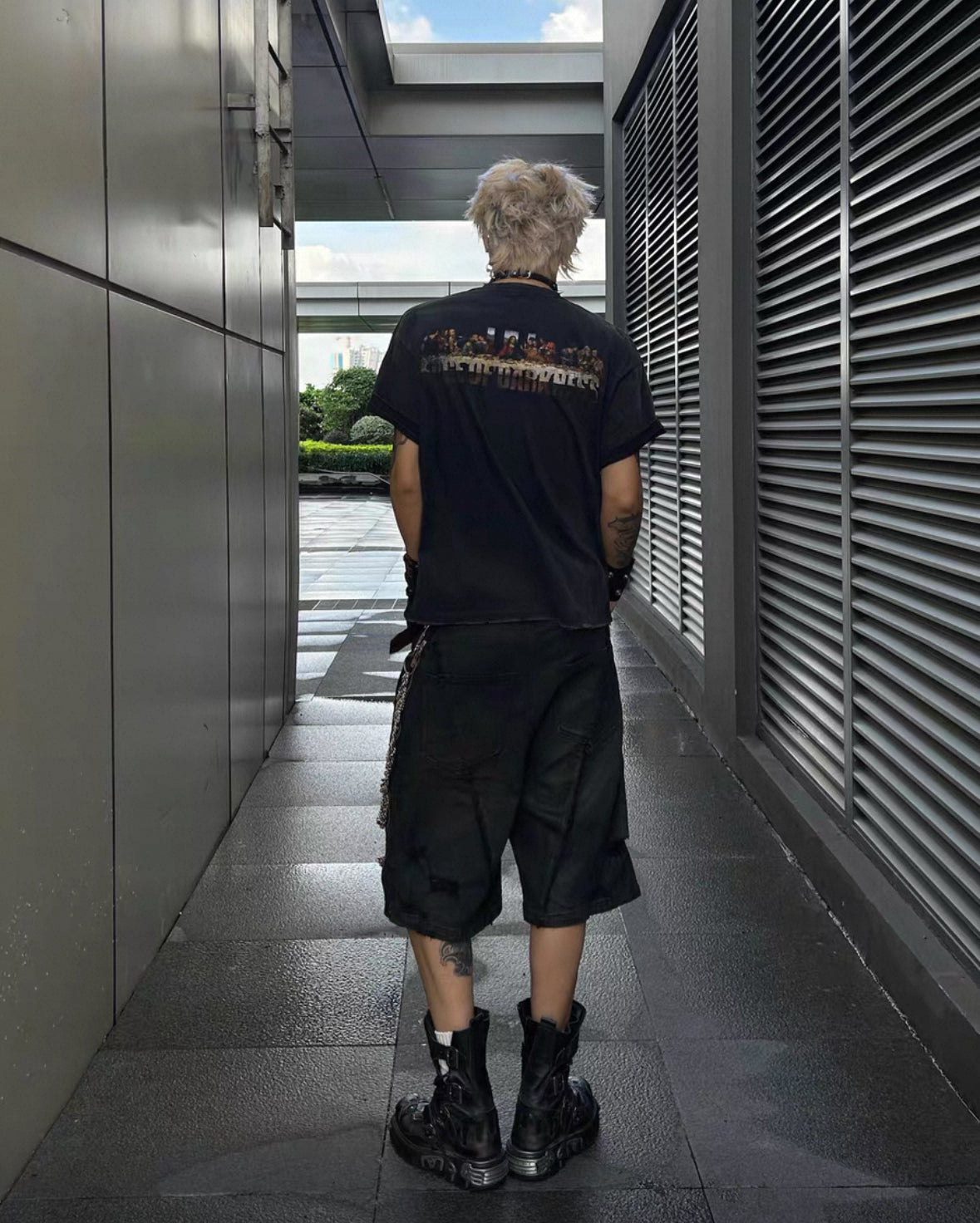 EODUP Zip Half Pants