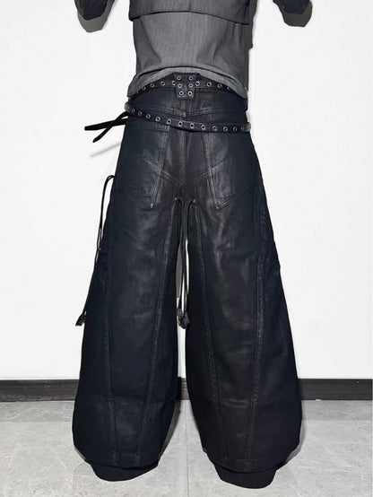 ATANOTHINGNESS Dark Baggy Denim Pants