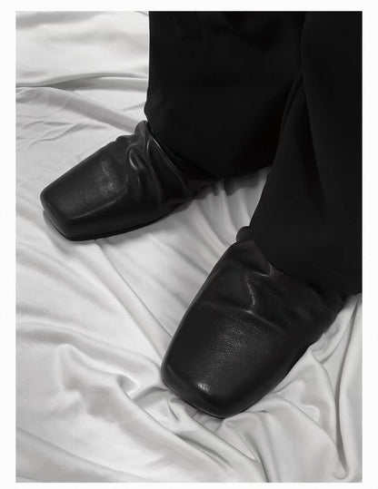 Cowhide Leather Slipper