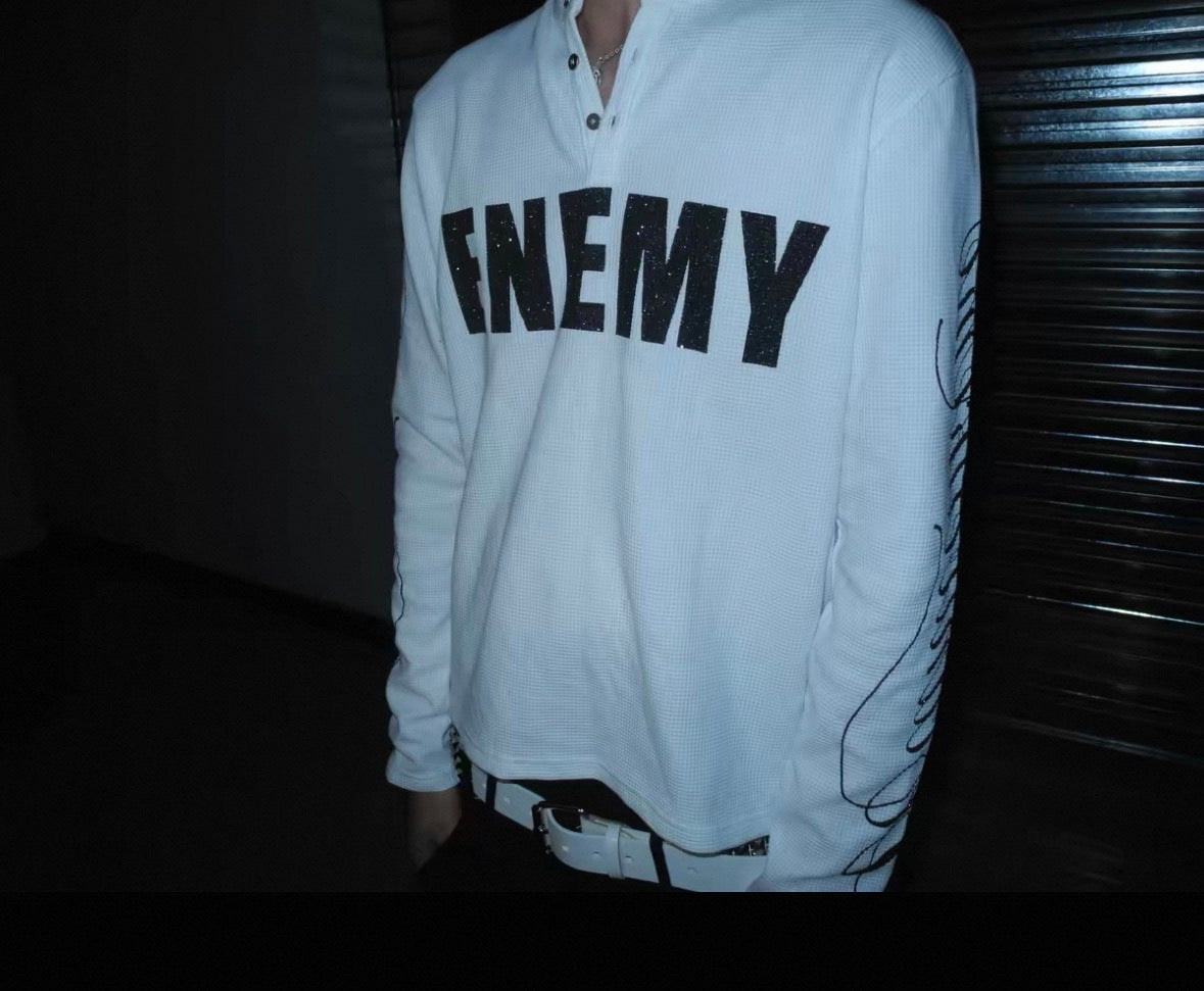 UCAN'TBELIKEME Long sleeve thermal neck shirt