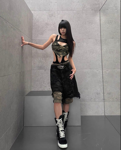 UNDERWATE Camo half pants