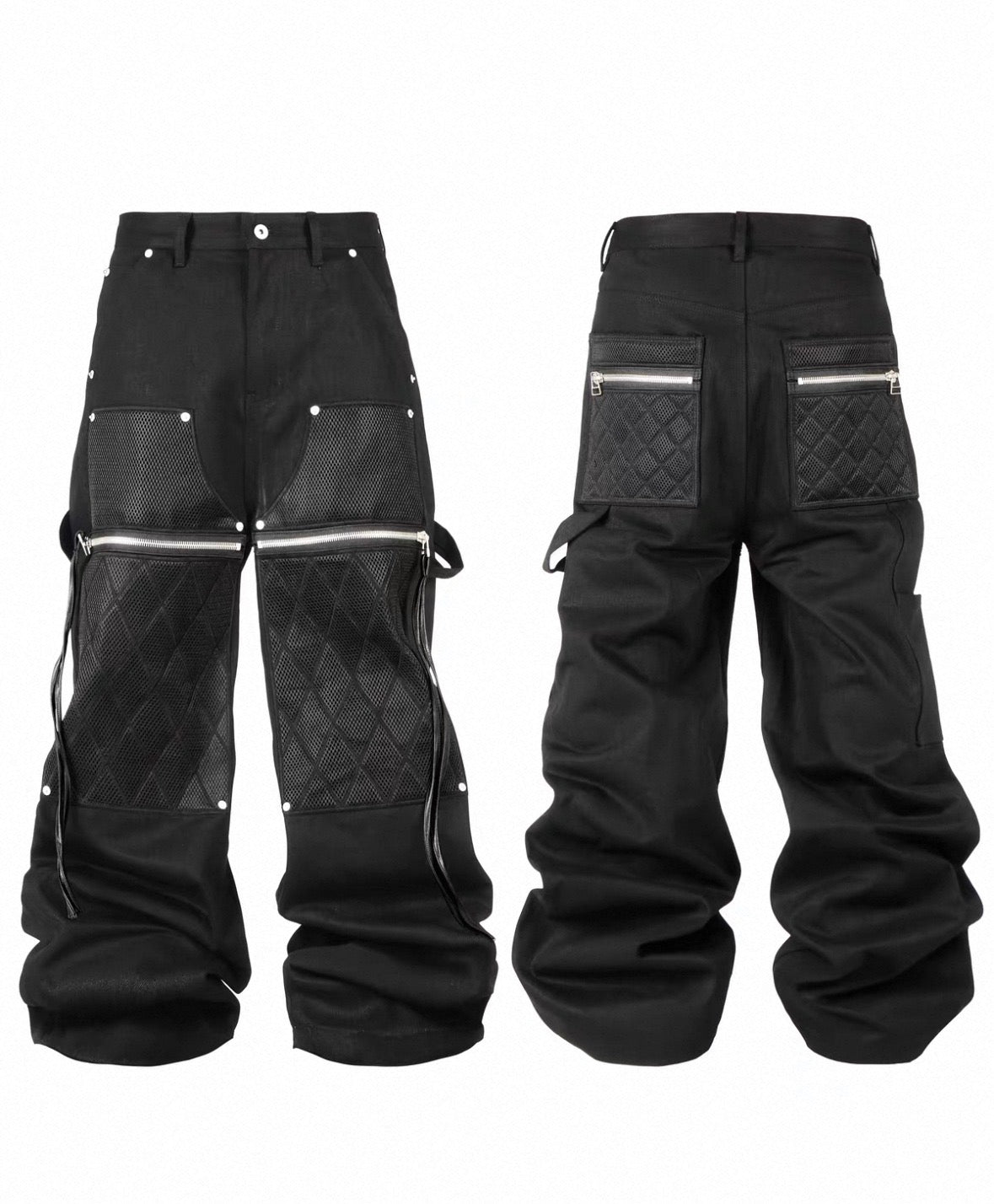RYE CHASIN Black Wide Pants