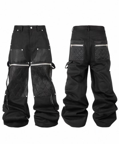 RYE CHASIN Black Wide Pants