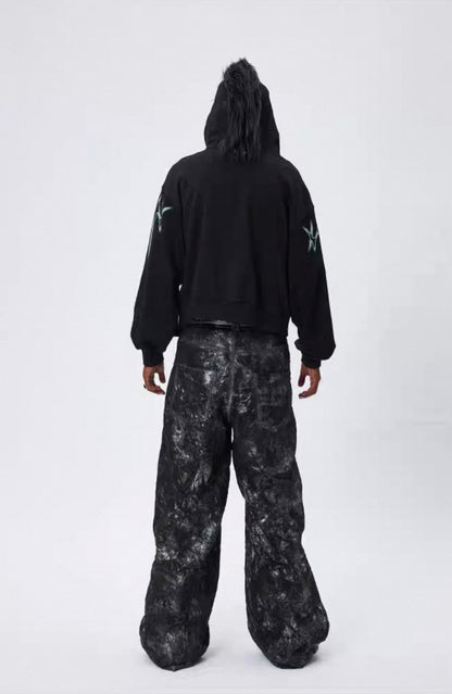 DND4DES PU Leather Baggy Pants