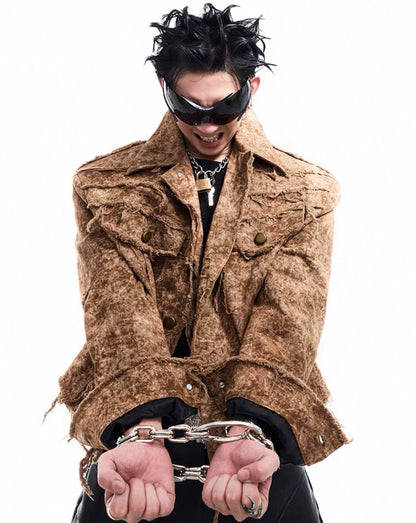 STARTEXCEEDEND Wasteland Distressed Jacket