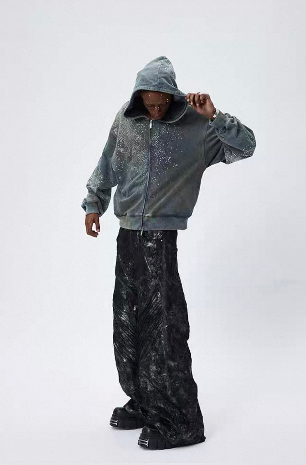 DND4DES PU Leather Baggy Pants