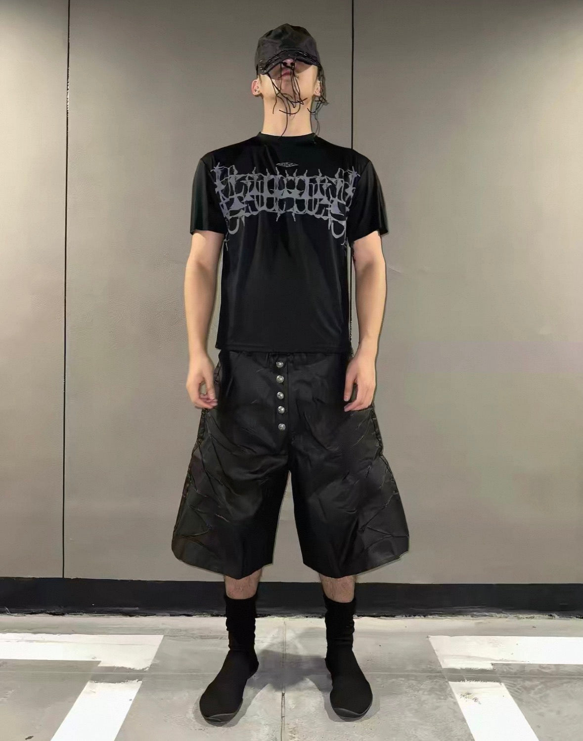 LELOSANGE x JAESTUDIOS Long Half pants