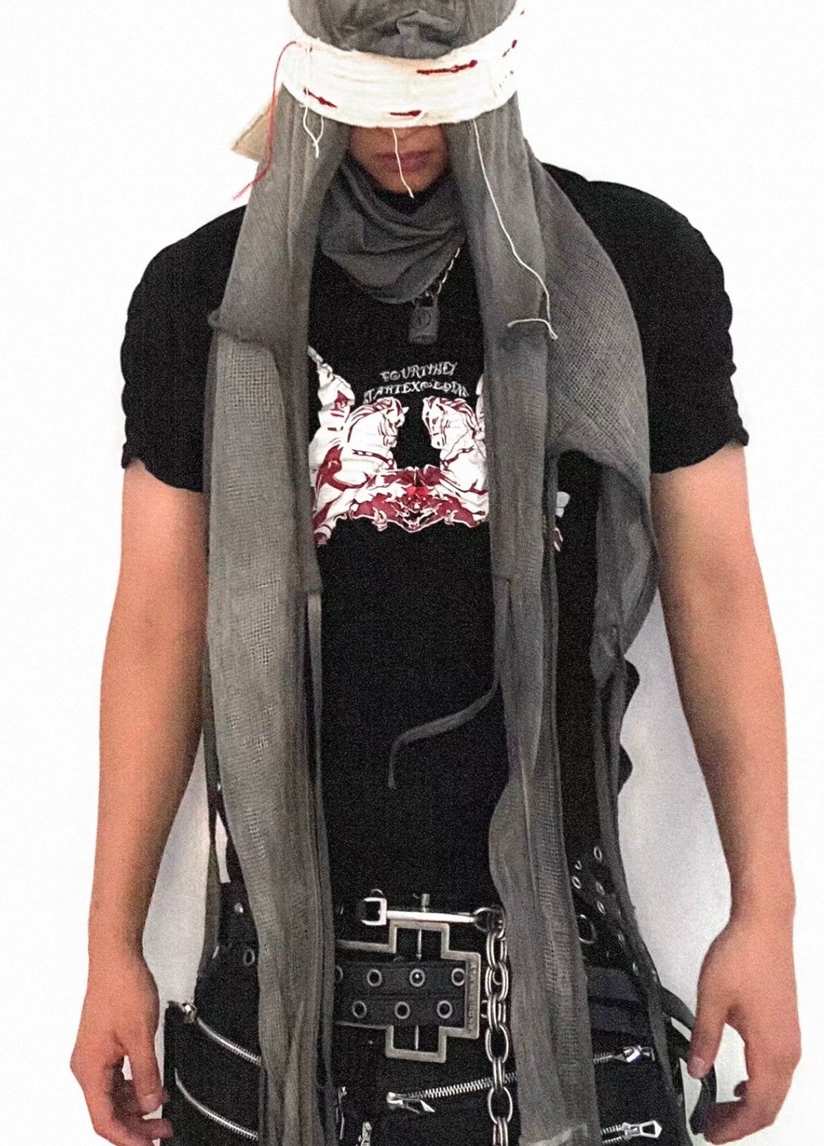 ATANOTHINGNESS クロスバックル レザーベルト SELFISH