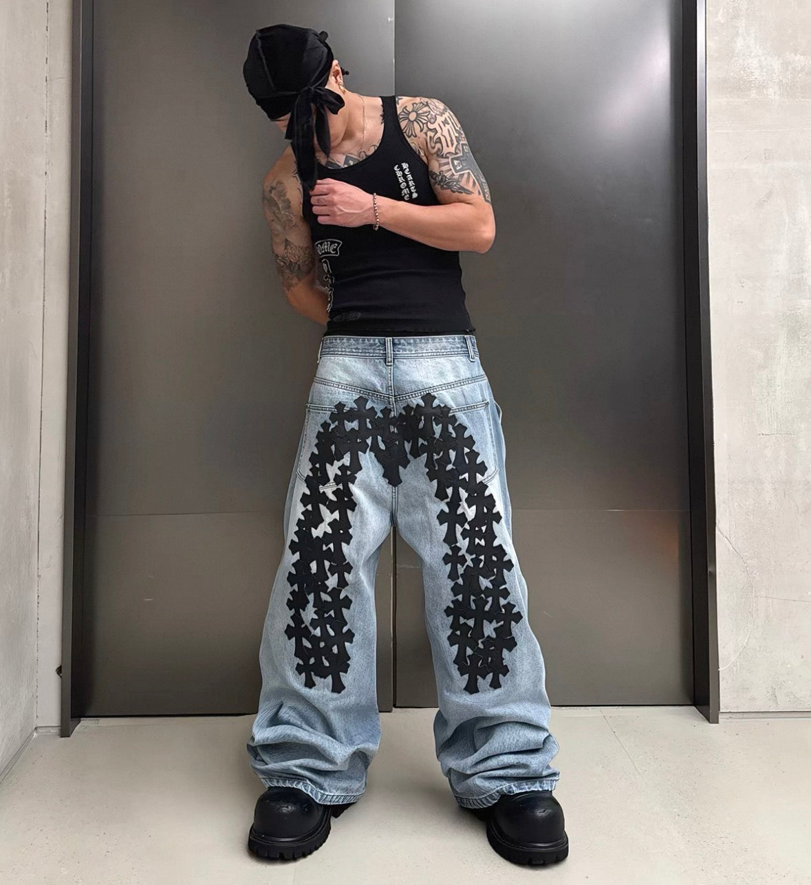 RYE CHASIN Cross Wash Denim Pants