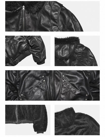 LOSECONTROLEDGE Reversible Bomber Jacket