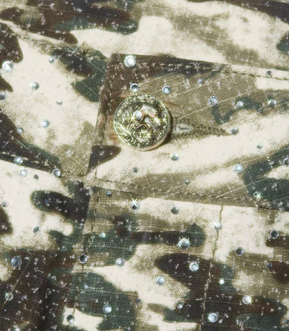18K Rhinestone Camouflage Cargo Pants