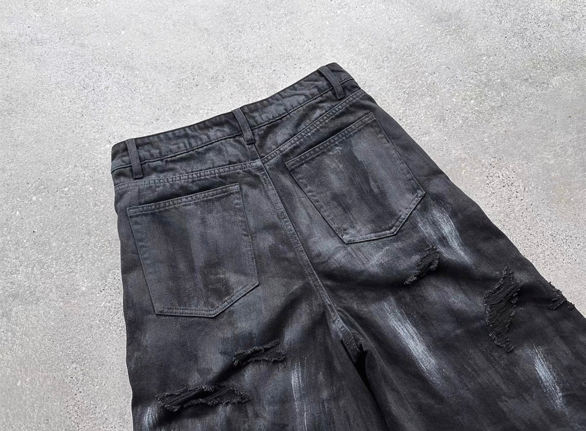 EVI GAZER Black half pants