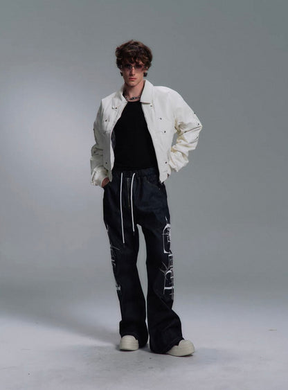 PAIKI PU Leather Bomber Jacket