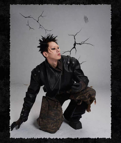 FLYERRER PU Leather Jacket