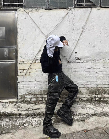 EVI GAZER Black poket pants