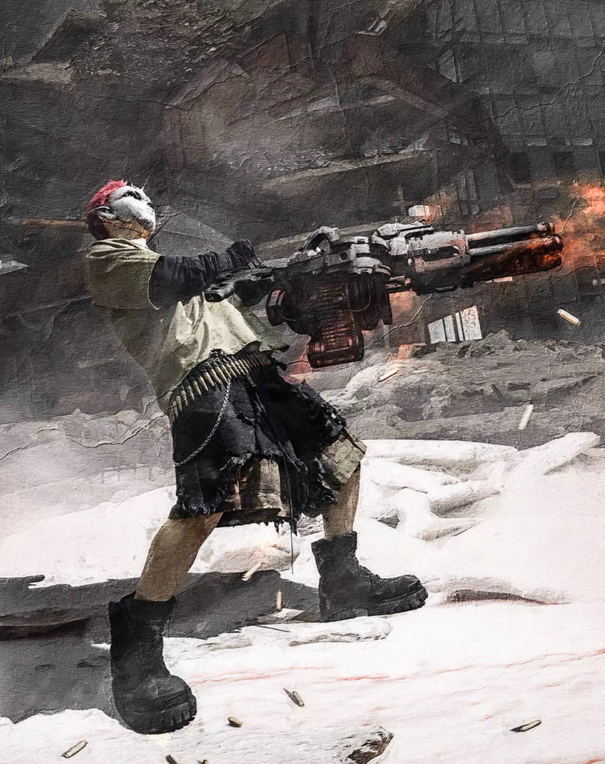 UNDERWATE Camo half pants