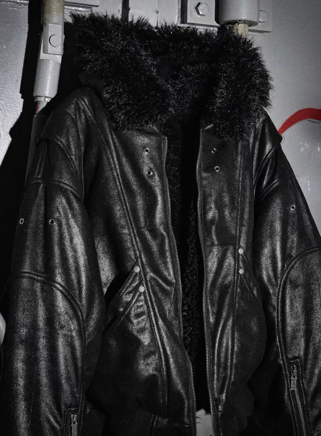 LOSECONTROLEDGE Reversible Bomber Jacket