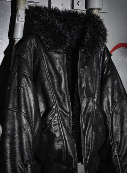 LOSECONTROLEDGE Reversible Bomber Jacket