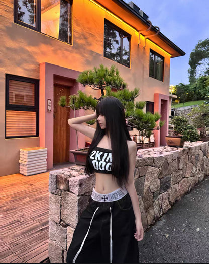 PAIKI Double Waist Pants