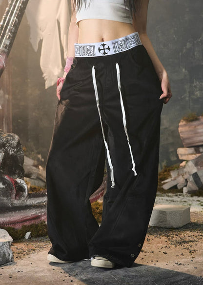 PAIKI Double Waist Pants