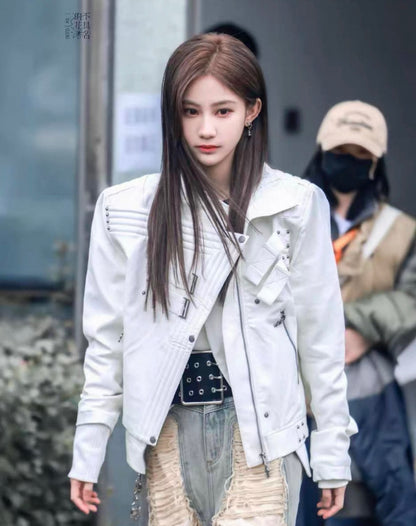 Silver Moon Rider Leather Jacket