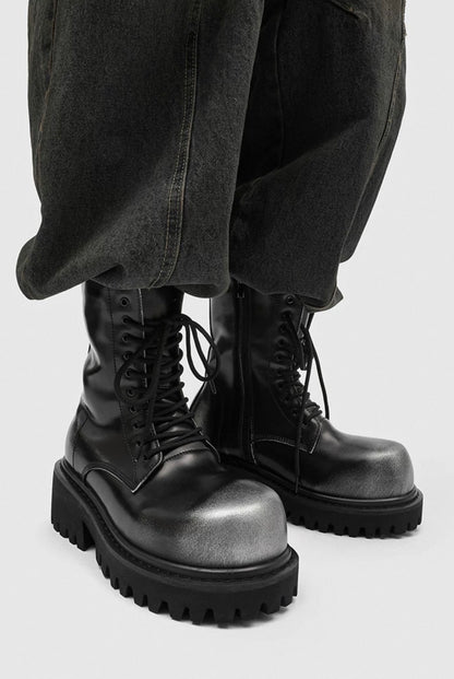 SELFISH PU Lether Platform Boots