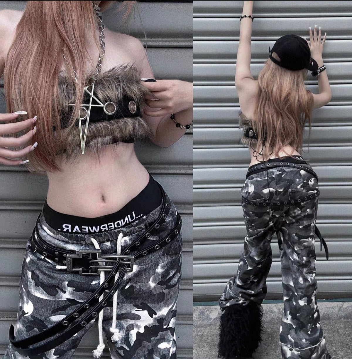 ATANOTHINGNESS クロスバックル レザーベルト SELFISH