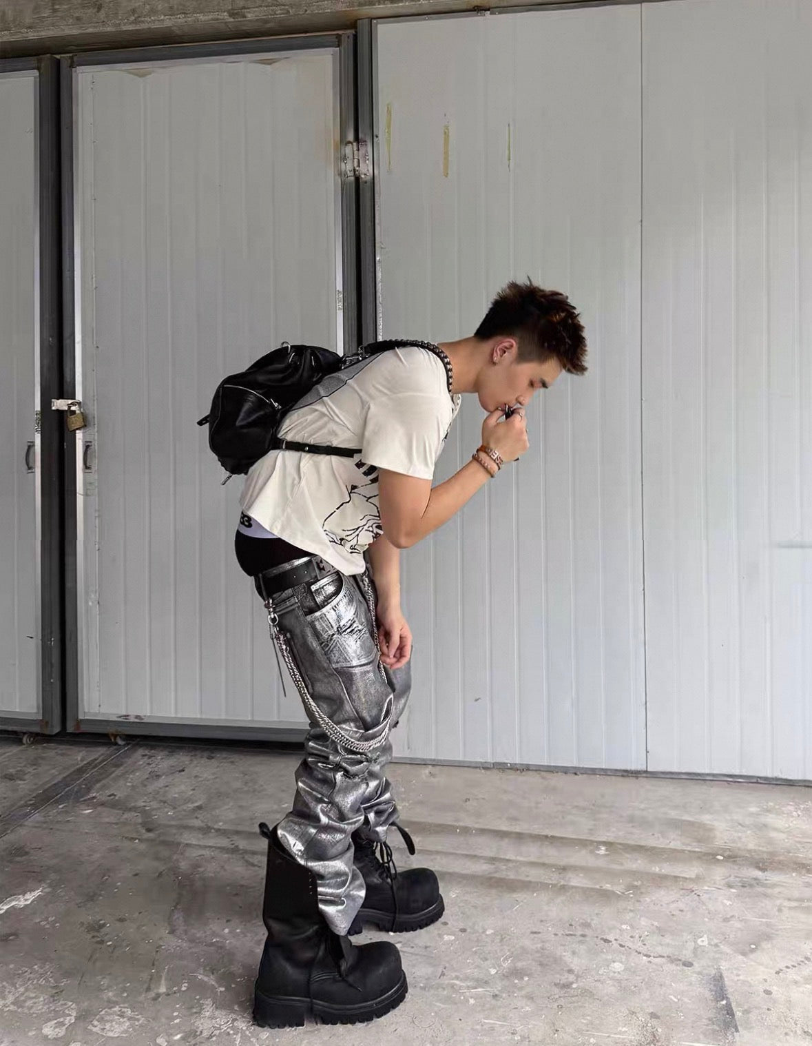 RYE CHASIN Wide Straight Denime Pants