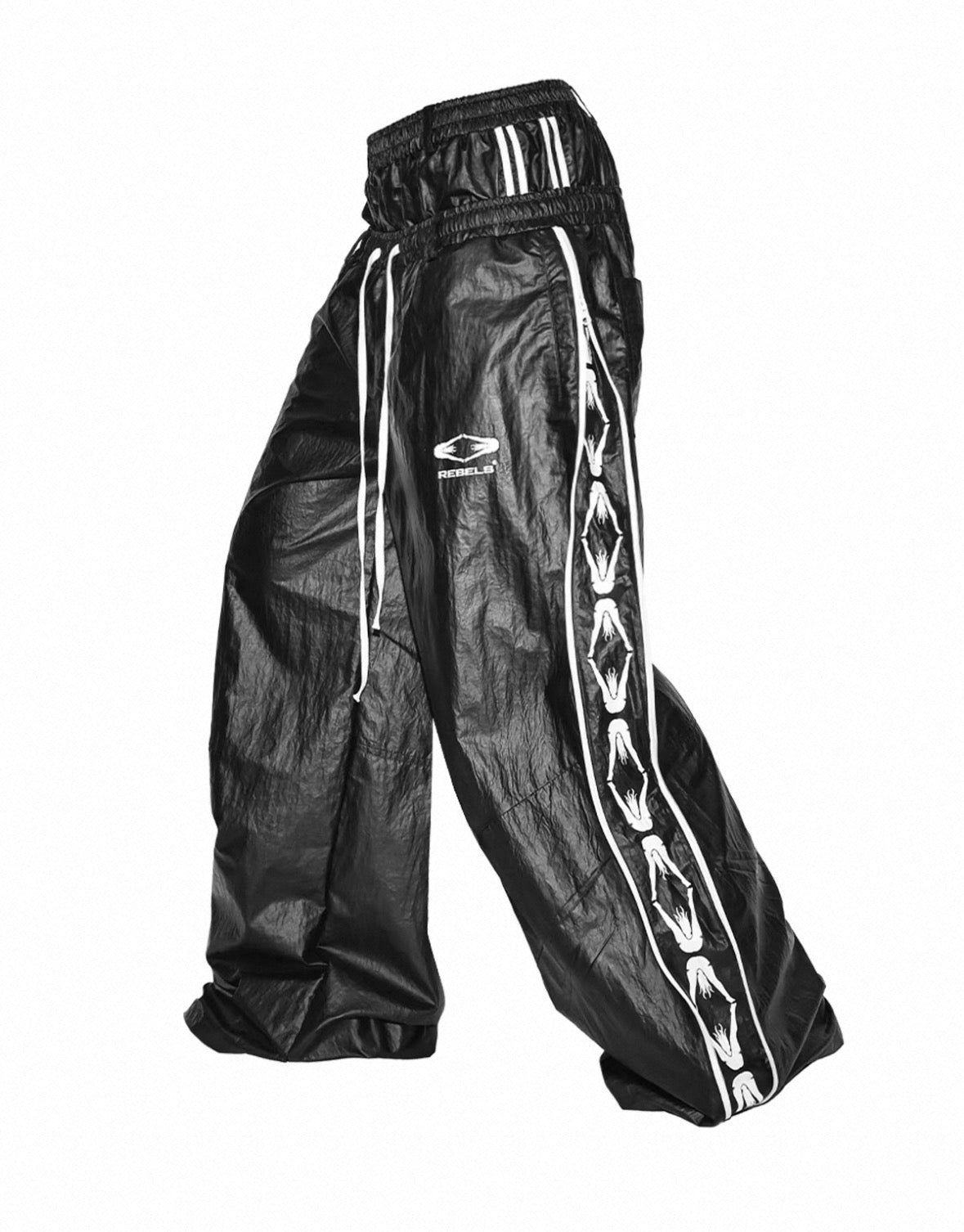 LOSECONTROLEDGE Double Waist Wide Pants