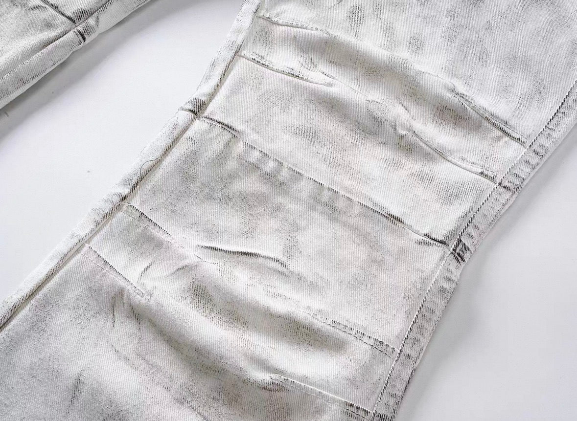 REBELWAVE White Flare Pants