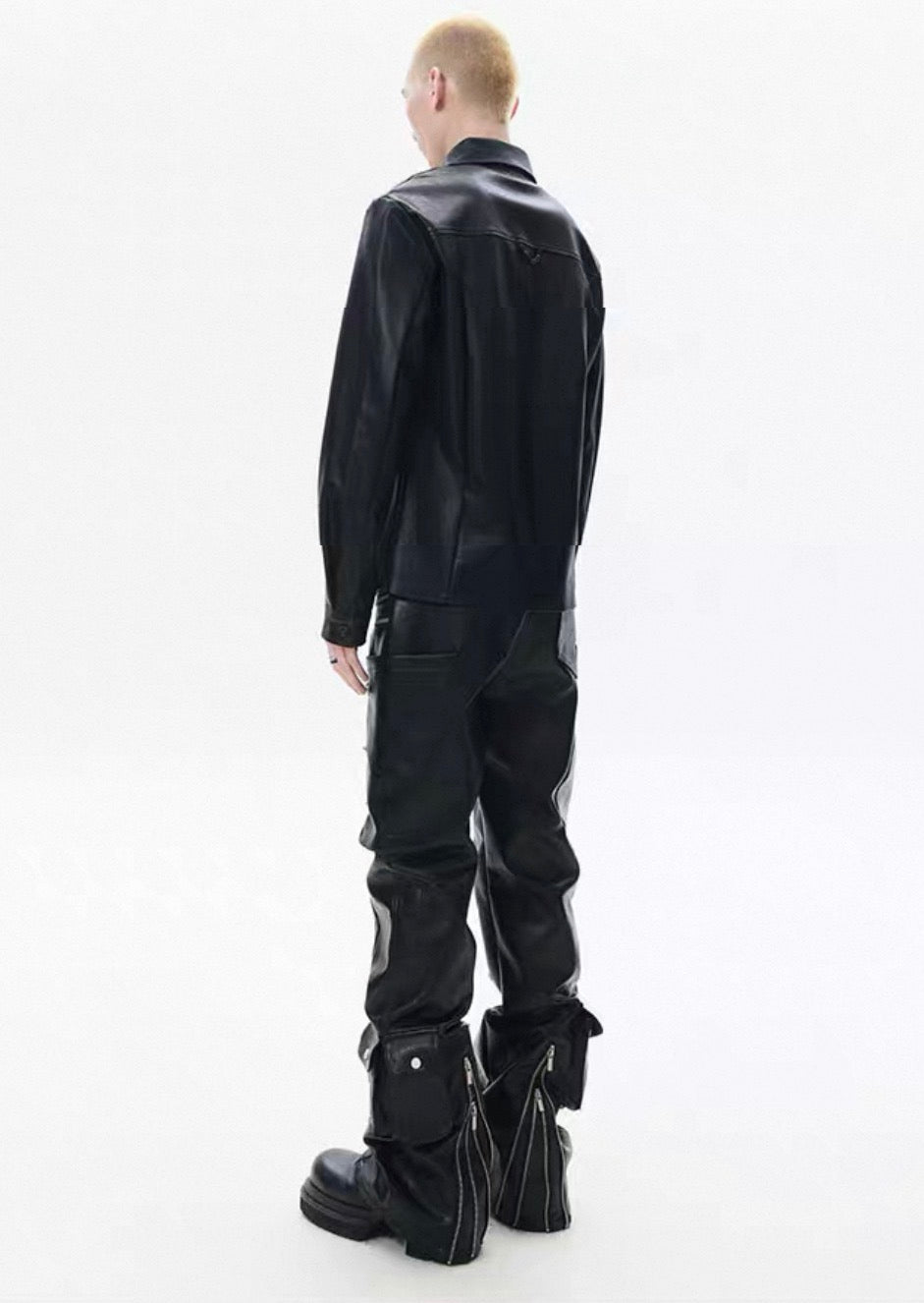 FRKM SCD PU Leather Gimmick Pants