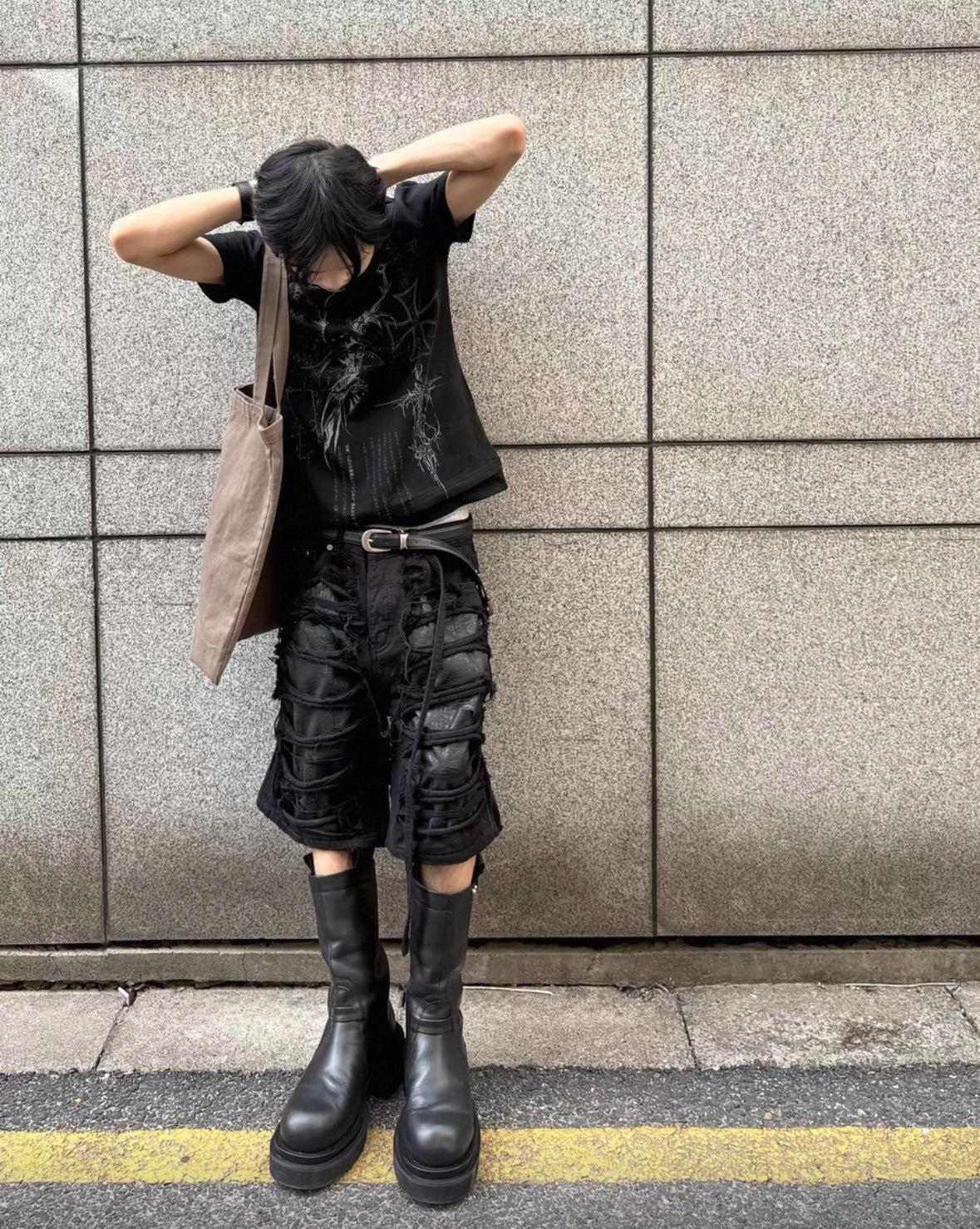 EPOWER Damage Half Pants