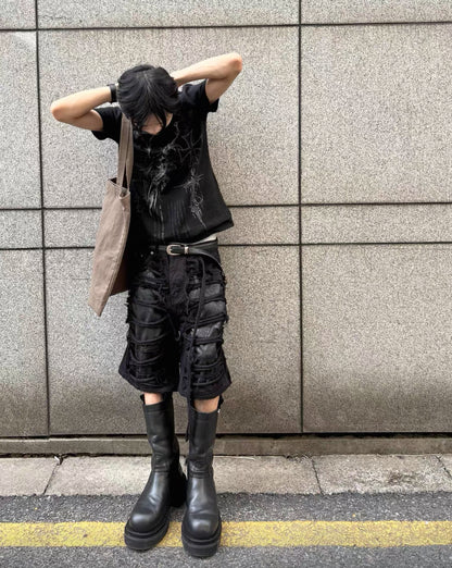 EPOWER Damage Half Pants
