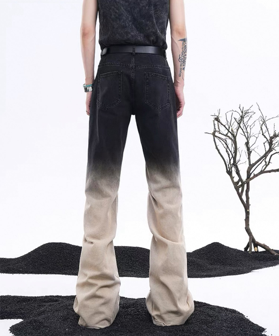 STARTEXCEEDEND 2tone Flare Pants