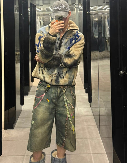 HIGH POINT Print Chain Half Pants