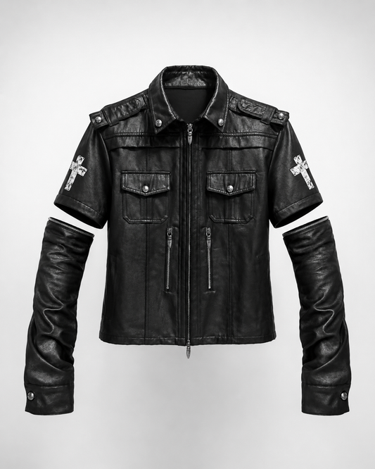 Convertible Waxed Cross Jacket