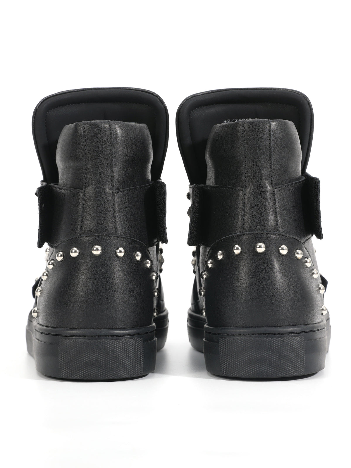 Multi Strap Studded High Top Sneakers