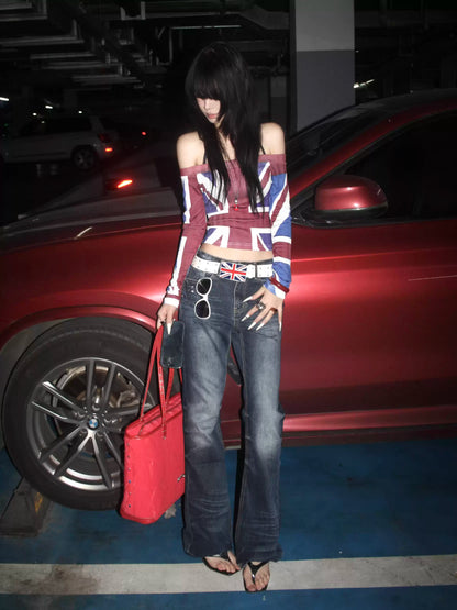Vintage Washed Slim Fit Jeans