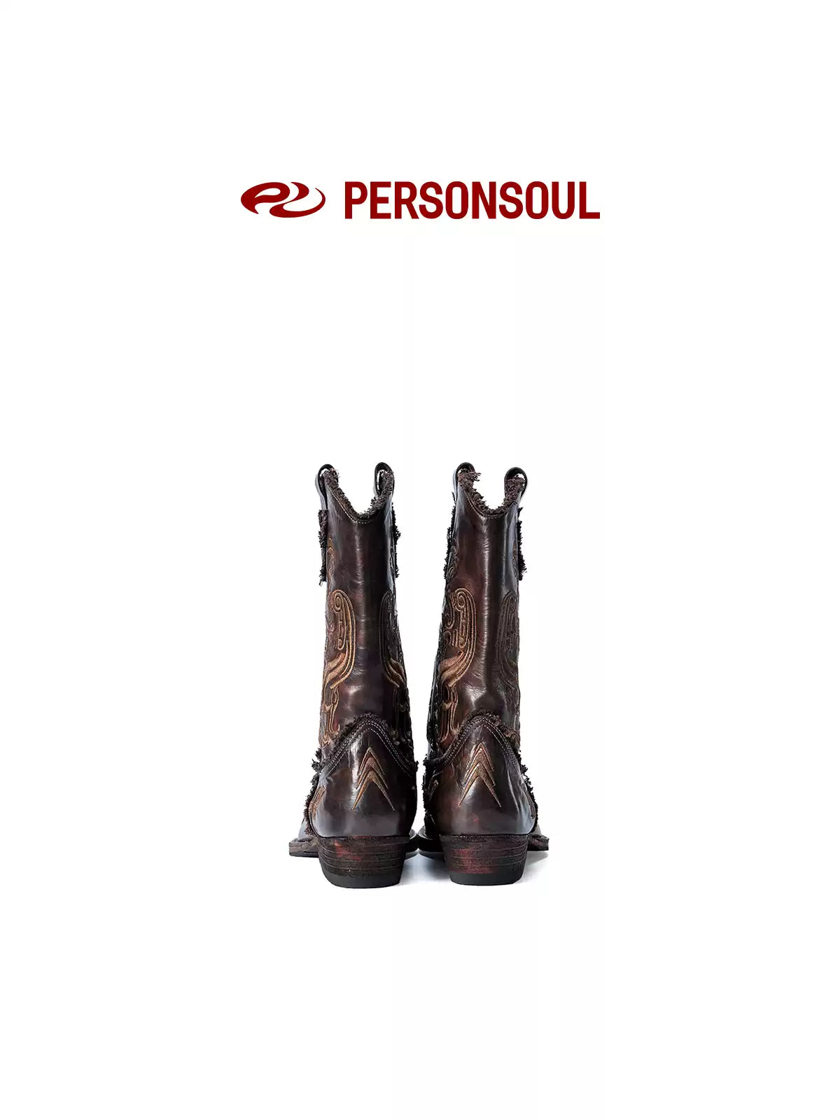 Patterned Cowhide Western Boots