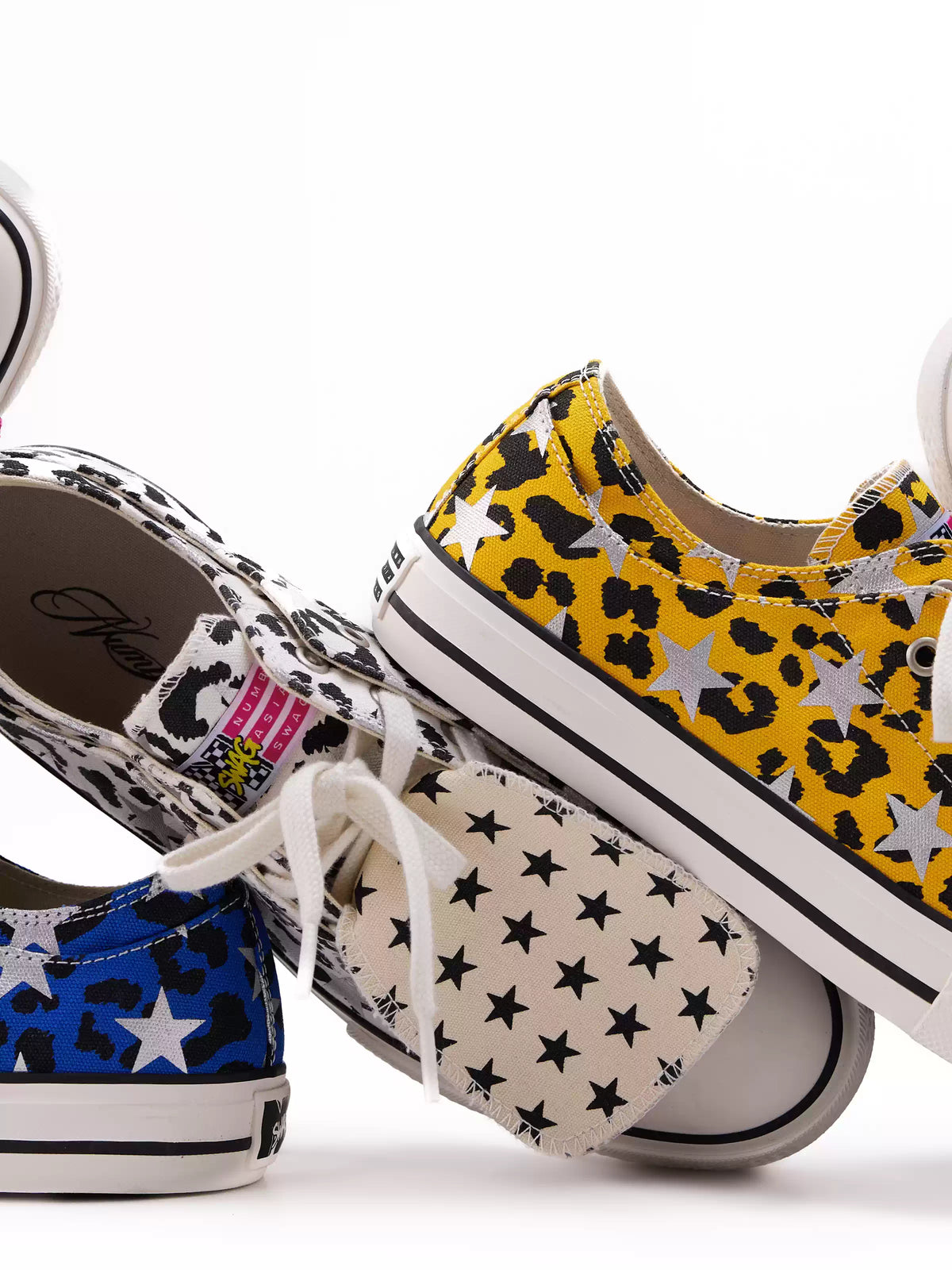 Glitter Star Canvas Low Top Sneakers