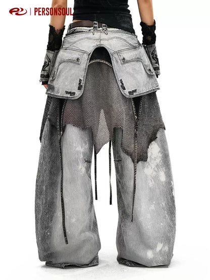 Ash Tactical Detachable Waist Panel Jeans